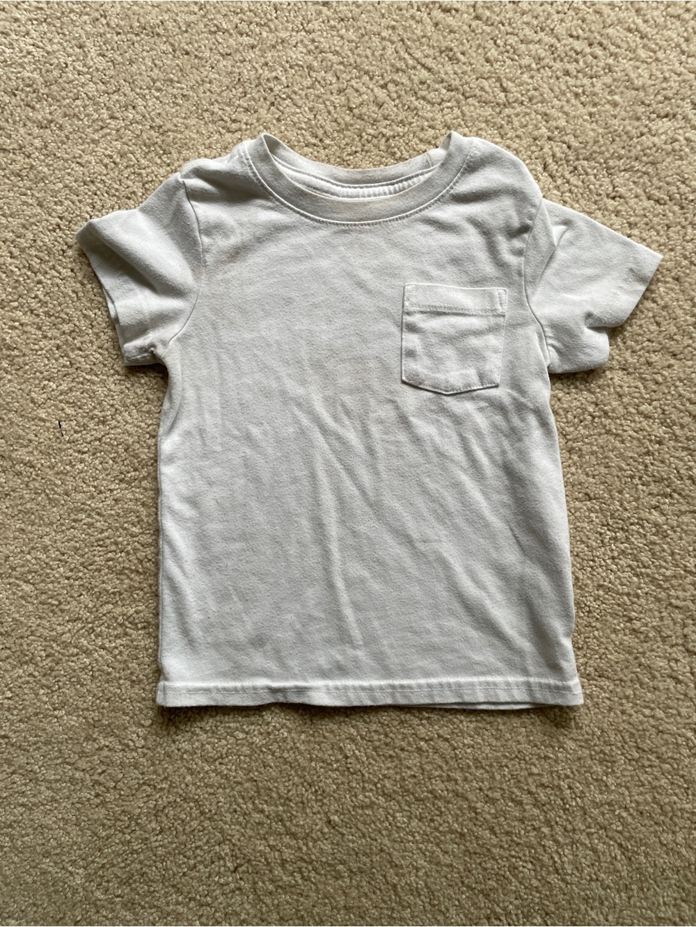Cat & Jack White Short Sleeve Pocket Tee